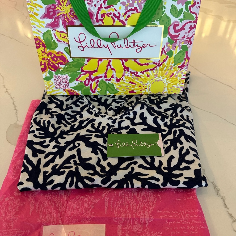 Lilly Pulitzer GiGi Top in Bright Navy